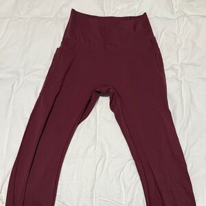 HALARA Women's Maroon Leggings